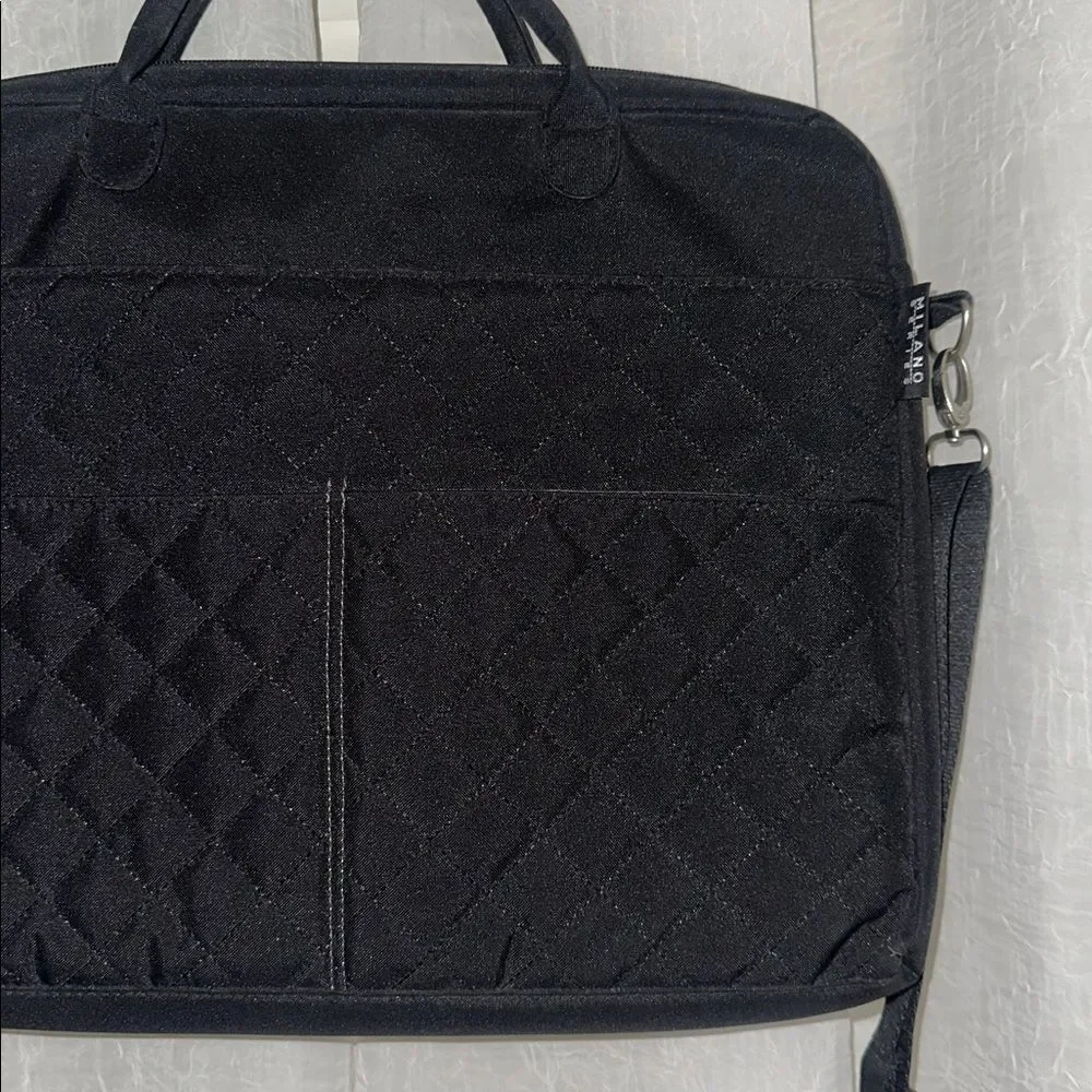 MILANO Series Black Padded Laptop Bag